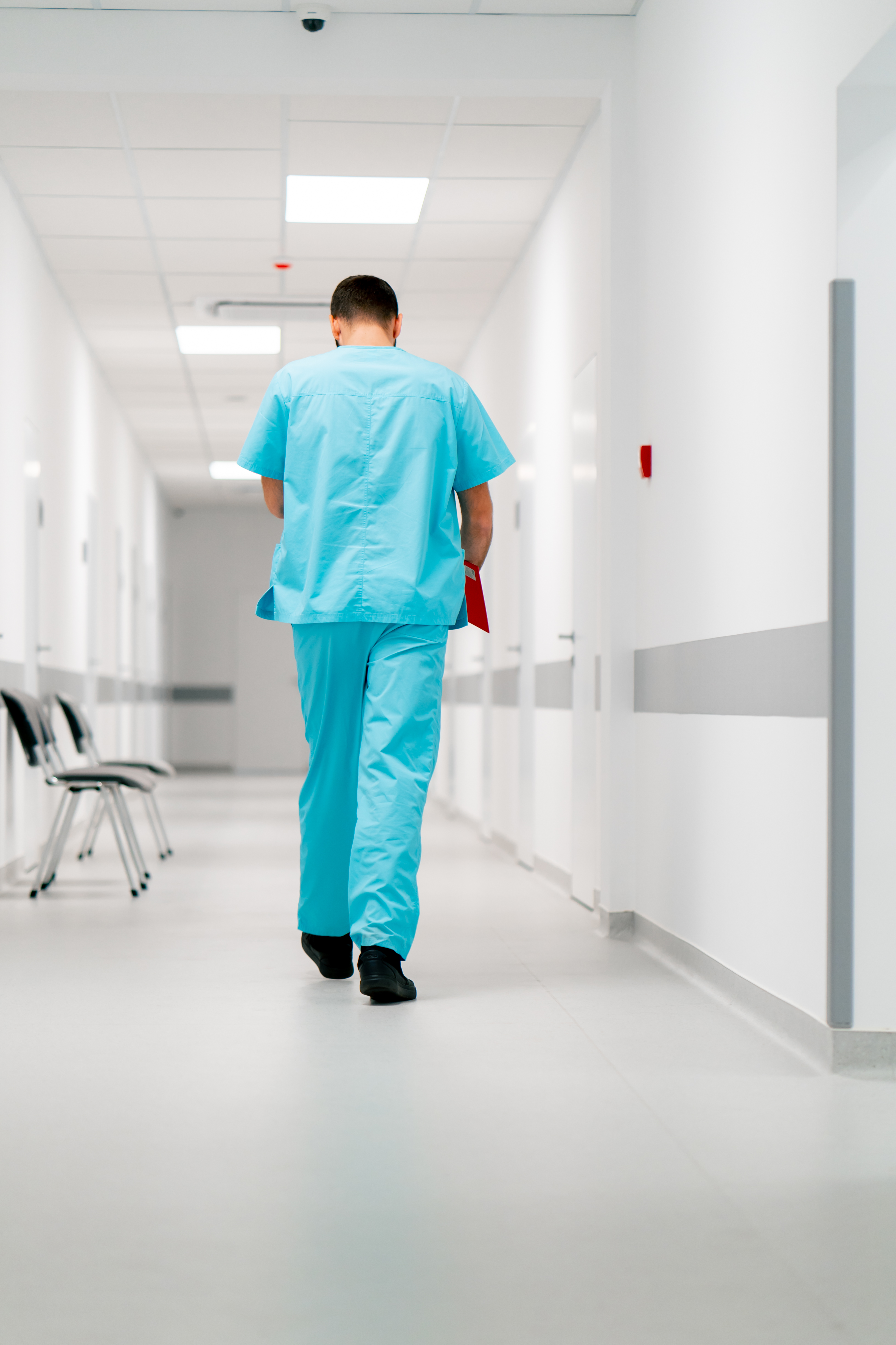 Healthcare professional in a hospital facility